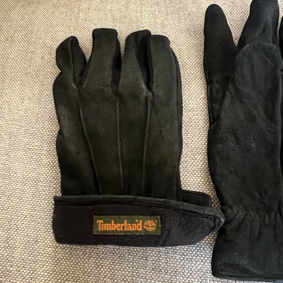 Timberland Genuine Suede Black Gloves - Picture 1 of 4
